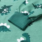 Пижама для мальчиков, цвет зеленый, рост 122 см - Фото 4