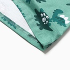 Пижама для мальчиков, цвет зеленый, рост 122 см - фото 23865932