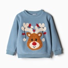 Комплект для детей (свитшот, брюки), цвет индиго, рост 104 см - фото 23865965