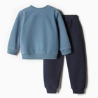 Комплект для детей (свитшот, брюки), цвет индиго, рост 104 см - фото 23865973