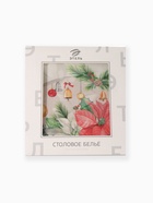 Скатерть новогодняя «Этель. Рождественский венок», 150×180 см, с ВГМО, 100% хлопок, саржа 190 г/м² - фото 7724764