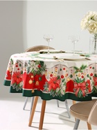 Скатерть новогодняя «Этель. Рождественский венок», d=150 см, 100% хлопок, саржа 190 г/м² - Фото 5