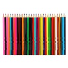 Карандаши 36 цветов, deVENTE Trio Mega Soft, трёхгранный корпус, 4M, 3 мм, металлическая подарочная коробка - фото 7645544