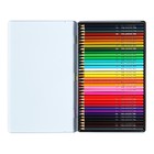 Карандаши 36 цветов, deVENTE Trio Mega Soft, трёхгранный корпус, 4M, 3 мм, металлическая подарочная коробка - фото 25366180