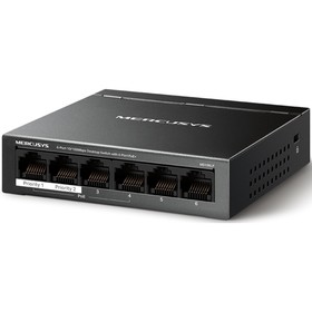 Коммутатор Mercusys MS106LP 6x100Mb 4PoE+ 40W неуправляемый