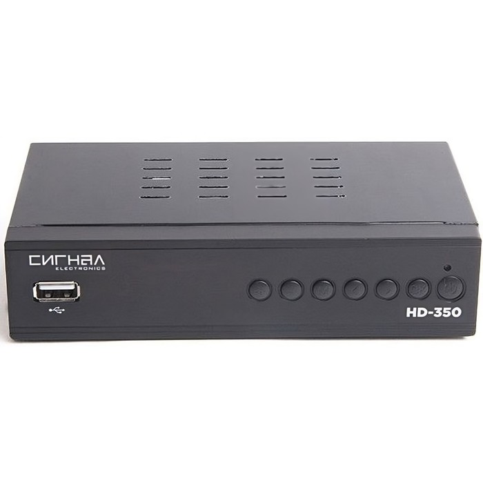 Ресивер DVB-T2 Сигнал HD-350 черный - Фото 1