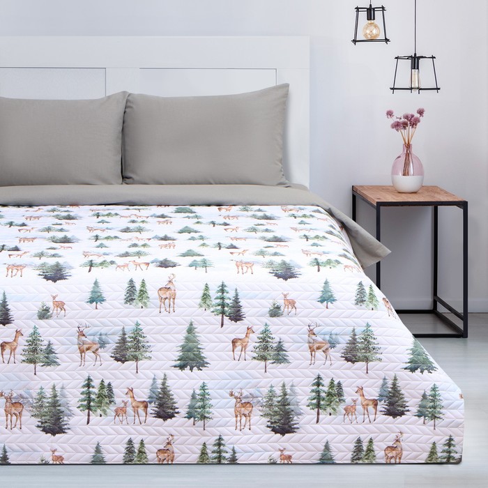 Покрывало «Этель» 1.5 сп Forest miracle, 145×210 см, микрофибра - Фото 1