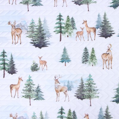 Покрывало 1.5-спальное «Этель» Forest miracle, 145×210 см, микрофибра