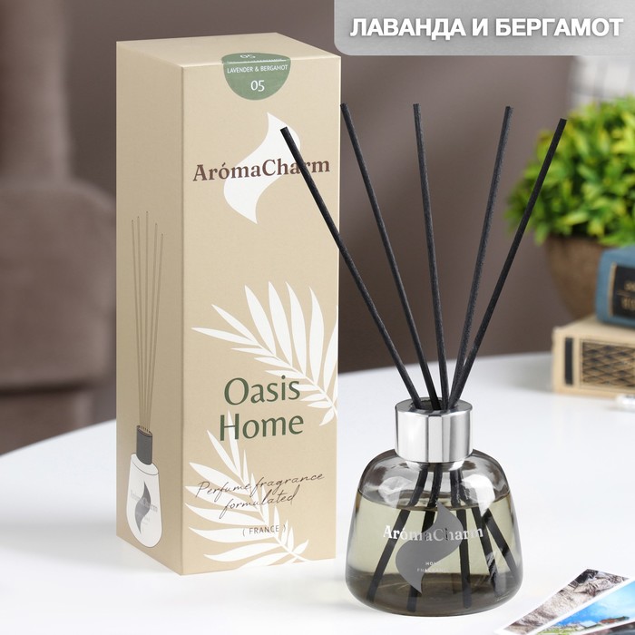 

Диффузор ароматический"OasisHome"№05Lavender&Bergamot,100мл,лавандабергамот