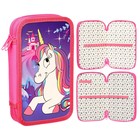 Пенал 2 секции,12.5×20.5×4 см, ламинированный картон, «Минни Маус и единорог» - Фото 2