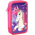 Пенал 2 секции,12.5×20.5×4 см, ламинированный картон, «Минни Маус и единорог» - Фото 5