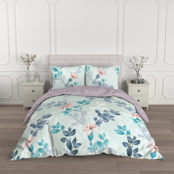 Постельное бельё 1.5 сп, размер 150x215 см, 145x215 см, 70x70 см - 2 шт - Фото 1