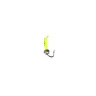 Мормышка Столбик лайм, чёрные полоски + шар серебро, вес 0.3 г - Фото 2