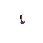 Мормышка Столбик чёрный, красное брюшко + шар 3D, вес 0.3 г - Фото 2