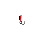 Мормышка Столбик чёрный, красное брюшко + шар гранен серебро, вес 0.45 г - Фото 2