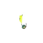 Мормышка Столбик лайм, чёрные полоски + шар радуга, вес 0.55 г - Фото 2