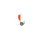 Мормышка Столбик оранжевый + шар радуга, вес 0.5 г - Фото 2