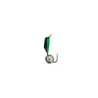 Мормышка Столбик чёрный, зелёное брюшко + шар серебро, вес 0.6 г - Фото 2