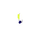 Мормышка Столбик лайм, чёрные полоски + шар гранен синий, вес 0.5 г - Фото 2