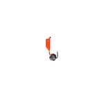 Мормышка Столбик оранжевый + шар гранен серебро, вес 0.65 г - Фото 2