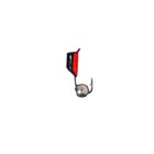 Мормышка Столбик чёрный, красное брюшко + шар серебро, вес 0.9 г - Фото 2