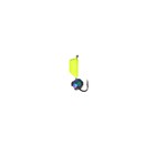 Мормышка Столбик лайм, чёрные полоски + шар гранен хамелеон, вес 0.9 г - Фото 2