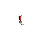 Мормышка Столбик чёрный, красное брюшко + куб серебро, вес 0.9 г - Фото 2
