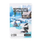 Мормышка Столбик чёрный, белые полоски + шар гранен хамелеон, вес 1.5 г - Фото 3