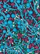 Посыпка кондитерская с мягким центром, (голубые, фиолетовые, зеленые), 20 г - Фото 2