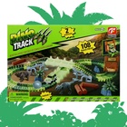 Гибкий автотрек «Дино», с воротами, 108 деталей, работает от батареек - Фото 11