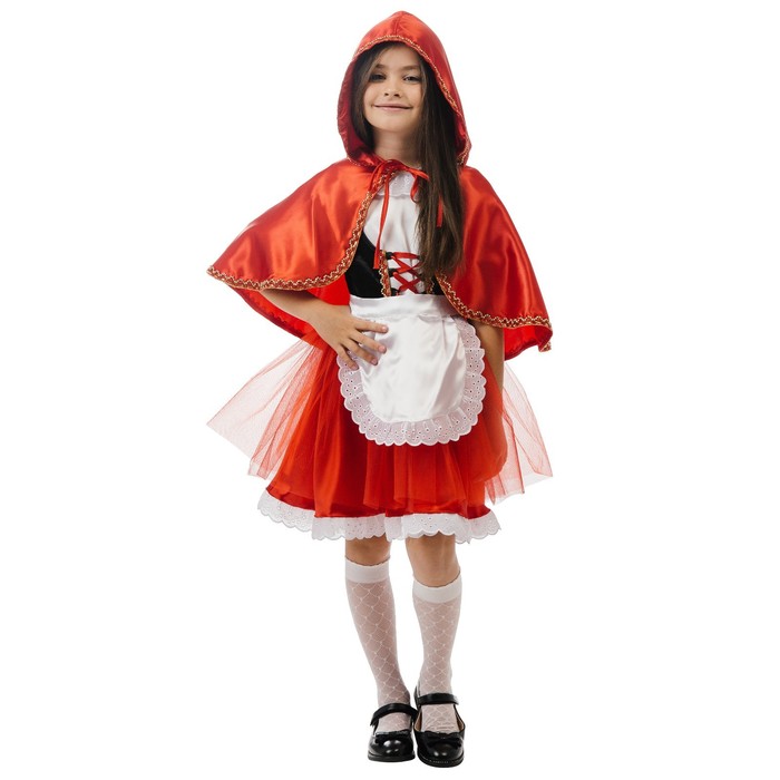 Карнавальный костюм «Красная Шапочка», р. 28, рост 110 см, 3-5 лет - Фото 1