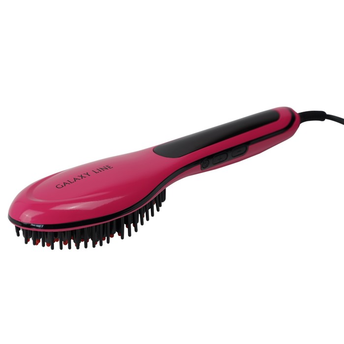 Стайлер Galaxy LINE GL 4635, 50 Вт, керамическое покрытие, до 230 °C, розово-чёрный - Фото 1