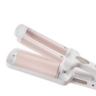 Стайлер Galaxy LINE GL 4667, 40 Вт, керамическое покрытие, d=10 мм, до 180 °C, бело-розовый - Фото 4