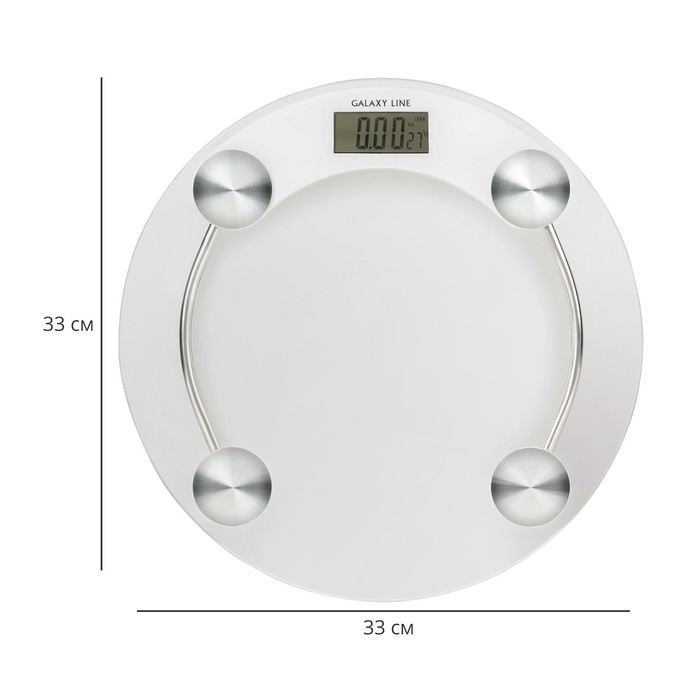 Весы напольные Galaxy LINE GL 4821, электронные, до 180 кг, 1хCR2032 (в комплекте) - фото 51441088
