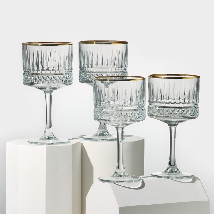 Фужеры Paşabahçe Elysia, 500 мл, набор 4 шт., стекло, прозрачные - Фото 1