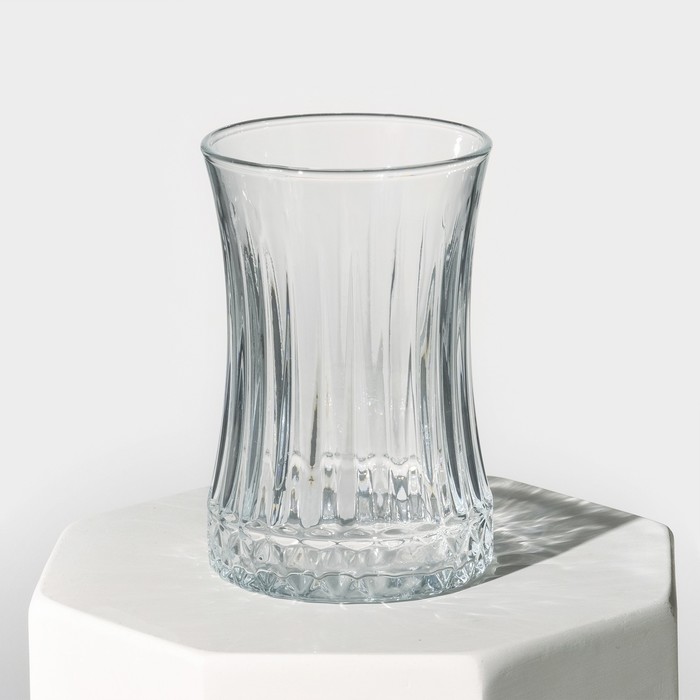 Набор стеклянный для чая Elysia, 12 предметов: стакан 200 мл, 6 шт, блюдце d=13 см, 6 шт - фото 1887274450