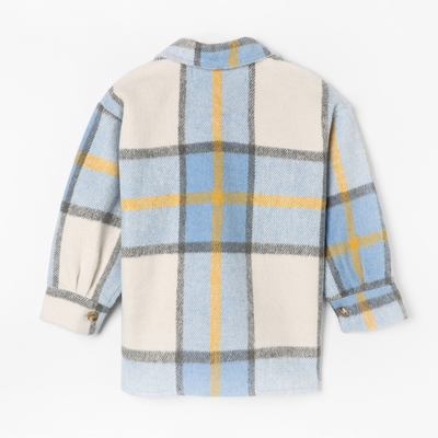 Рубашка детская KAFTAN утеплённая, голубая, размер 30 (98-104 см)