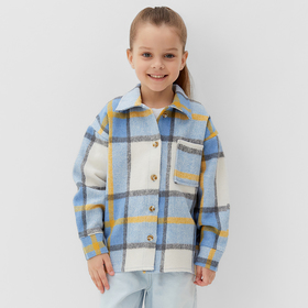 Рубашка детская KAFTAN утеплённая, цвет голубой, размер 30 (98-104 см)