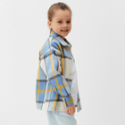 Рубашка детская KAFTAN утеплённая, размер 32 (110-116 см), голубая - Фото 3