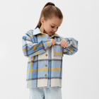 Рубашка детская KAFTAN утеплённая, размер 32 (110-116 см), голубая - Фото 5