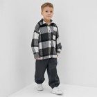 Рубашка детская KAFTAN утеплённая, цвет серый, размер 32 (110-116 см) - Фото 2