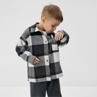 Рубашка детская KAFTAN утеплённая, цвет серый, размер 32 (110-116 см) - Фото 3