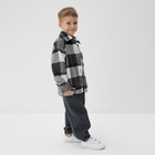Рубашка детская KAFTAN утеплённая, цвет серый, размер 32 (110-116 см) - Фото 4