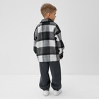 Рубашка детская KAFTAN утеплённая, цвет серый, размер 32 (110-116 см) - Фото 5