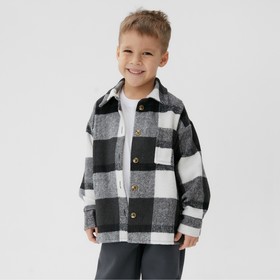 Рубашка детская KAFTAN утеплённая, цвет серый, размер 34 (122-128 см)