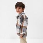 Рубашка детская KAFTAN утеплённая, цвет серо-бежевый, размер 30 (98-104 см) - Фото 3