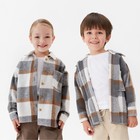 Рубашка детская KAFTAN утеплённая, цвет серо-бежевый, размер 32 (110-116 см) - фото 11299559
