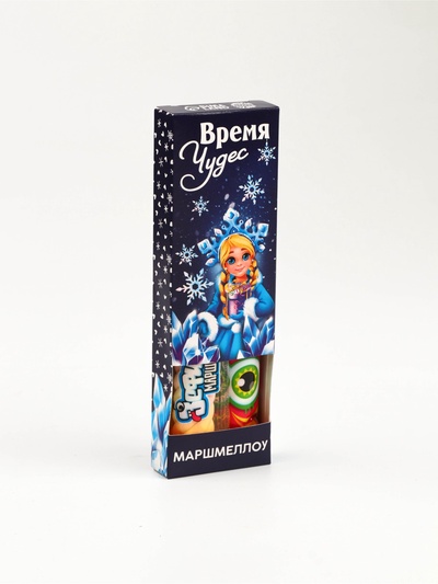Маршмеллоу-стик «Время чудес», вкус: клубника и манго, 10 г ( 2 шт. х 5 г).