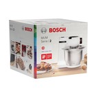 Кухонная машина Bosch MUM RED MUMS2ER01, 700 Вт, 3.8 л, 4 скорости, 3 насадки, красная - фото 51441211