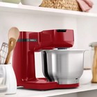Кухонная машина Bosch MUM RED MUMS2ER01, 700 Вт, 3.8 л, 4 скорости, 3 насадки, красная - фото 7548813